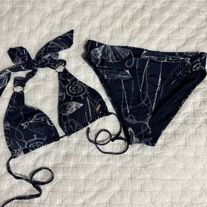 Nautica Wave Stripe Bikini Set